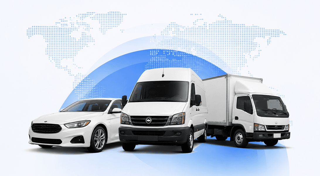 11 Miles host fleet including a sedan, delivery van, and box truck